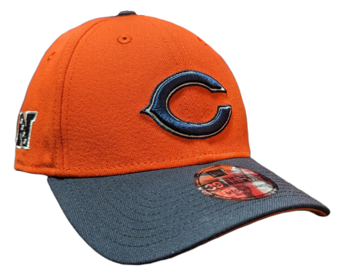 Men's Chicago Bears New Era 2 Tone Orange/Navy Alternate 39THIRTY Flex Hat