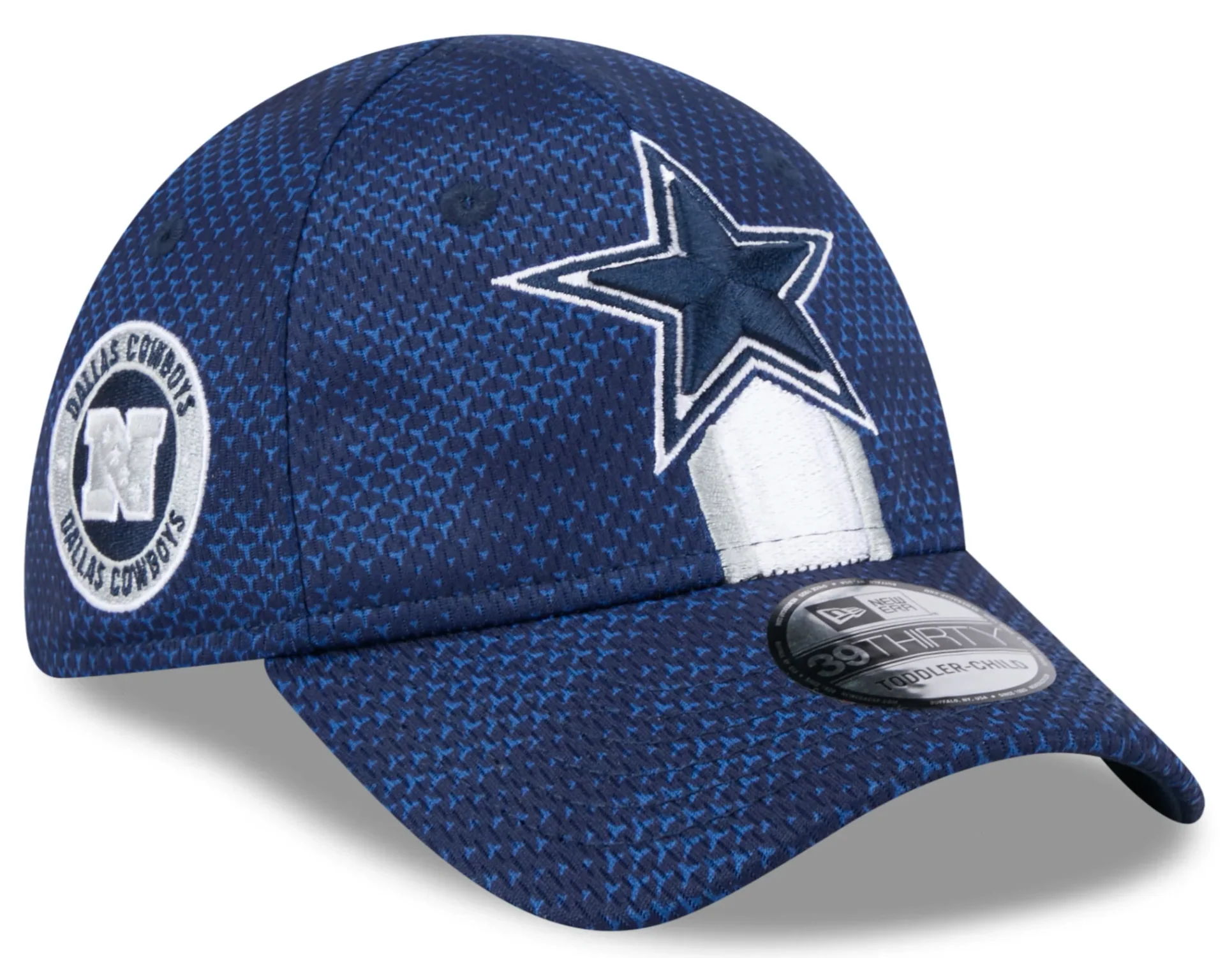 Men's Dallas Cowboys New Era 2024 Sideline Navy 39THIRTY Flex Hat