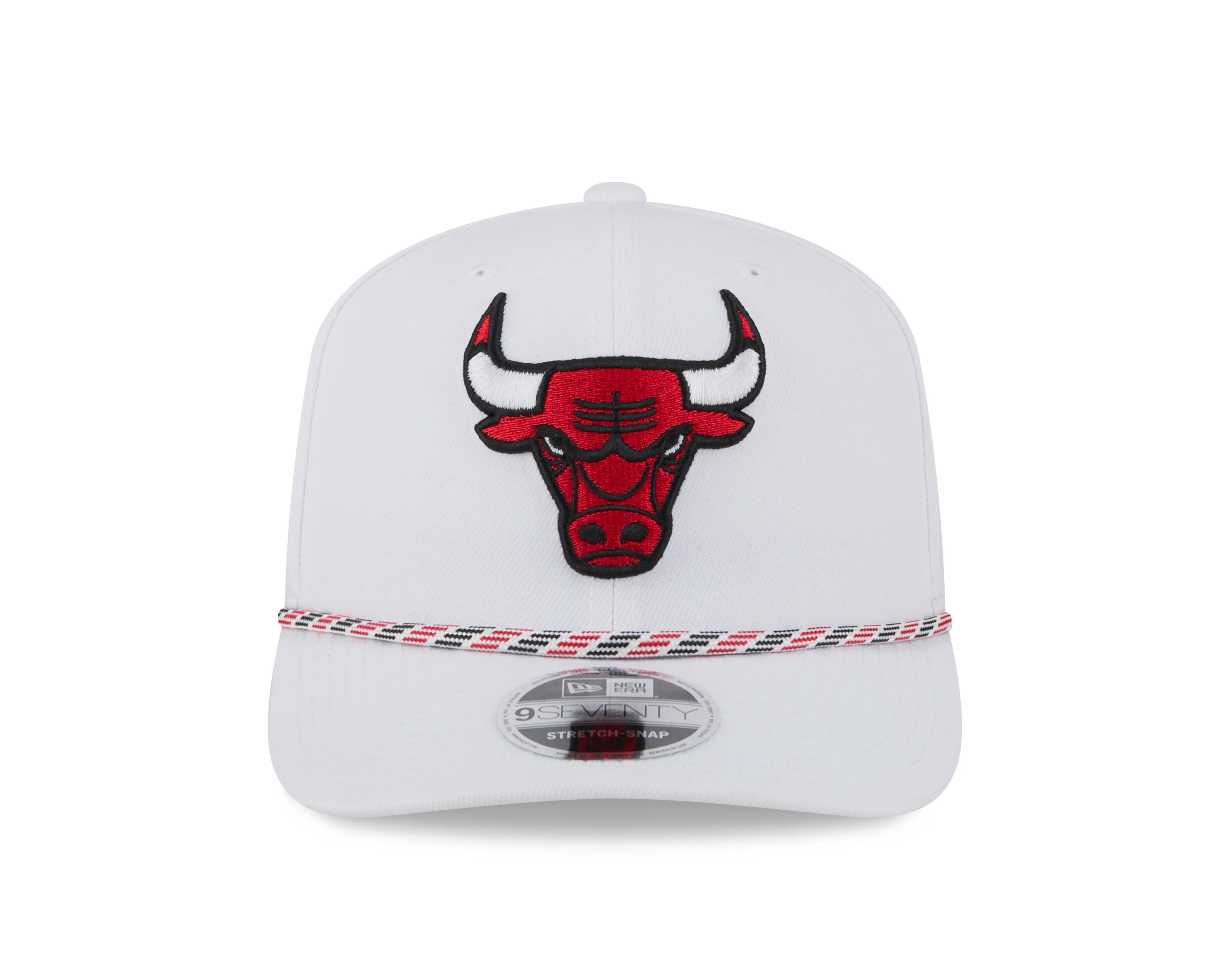 Chicago Bulls New Era White Multi Rope 9SEVENTY Stretch Snap Adjustable Hat