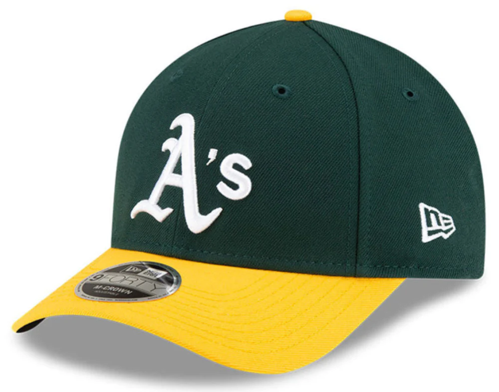 Athletics Green/Yellow New Era Player Replica M-Crown 9FORTY Adjustable Hat