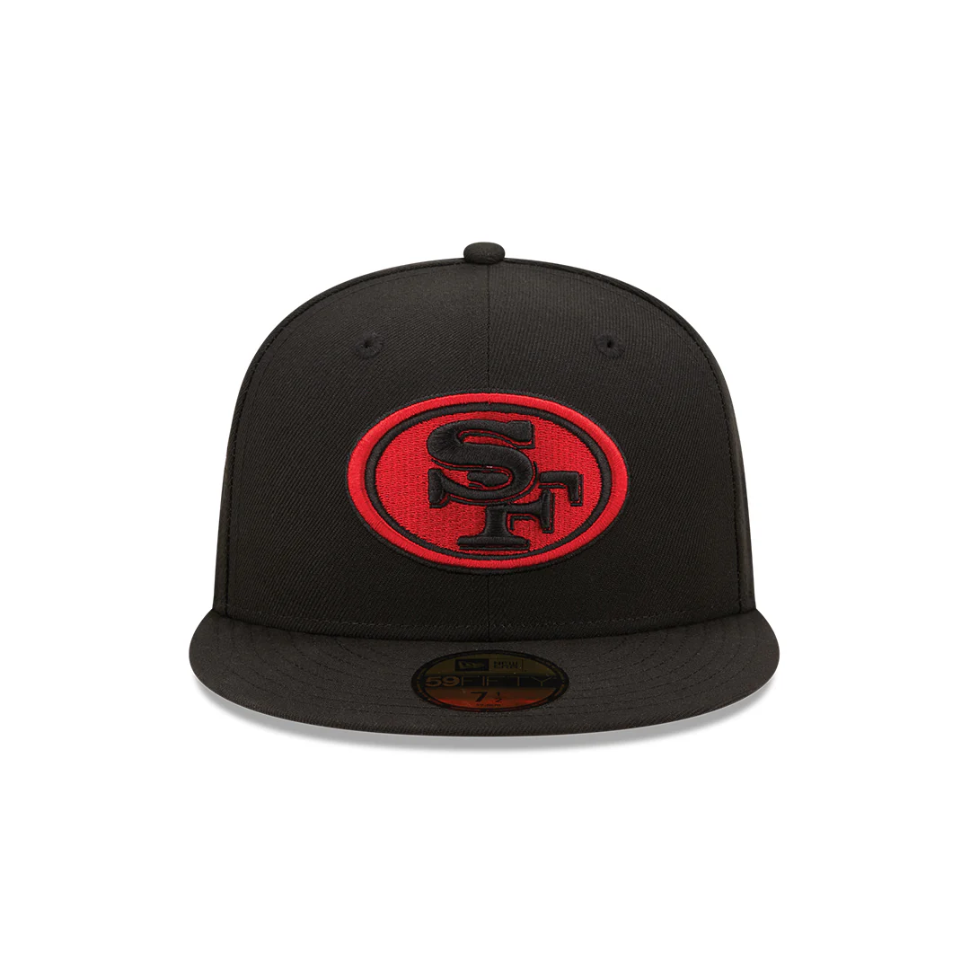 Men's San Francisco 49ers New Era Black Alternate 59FIFTY Fitted Hat