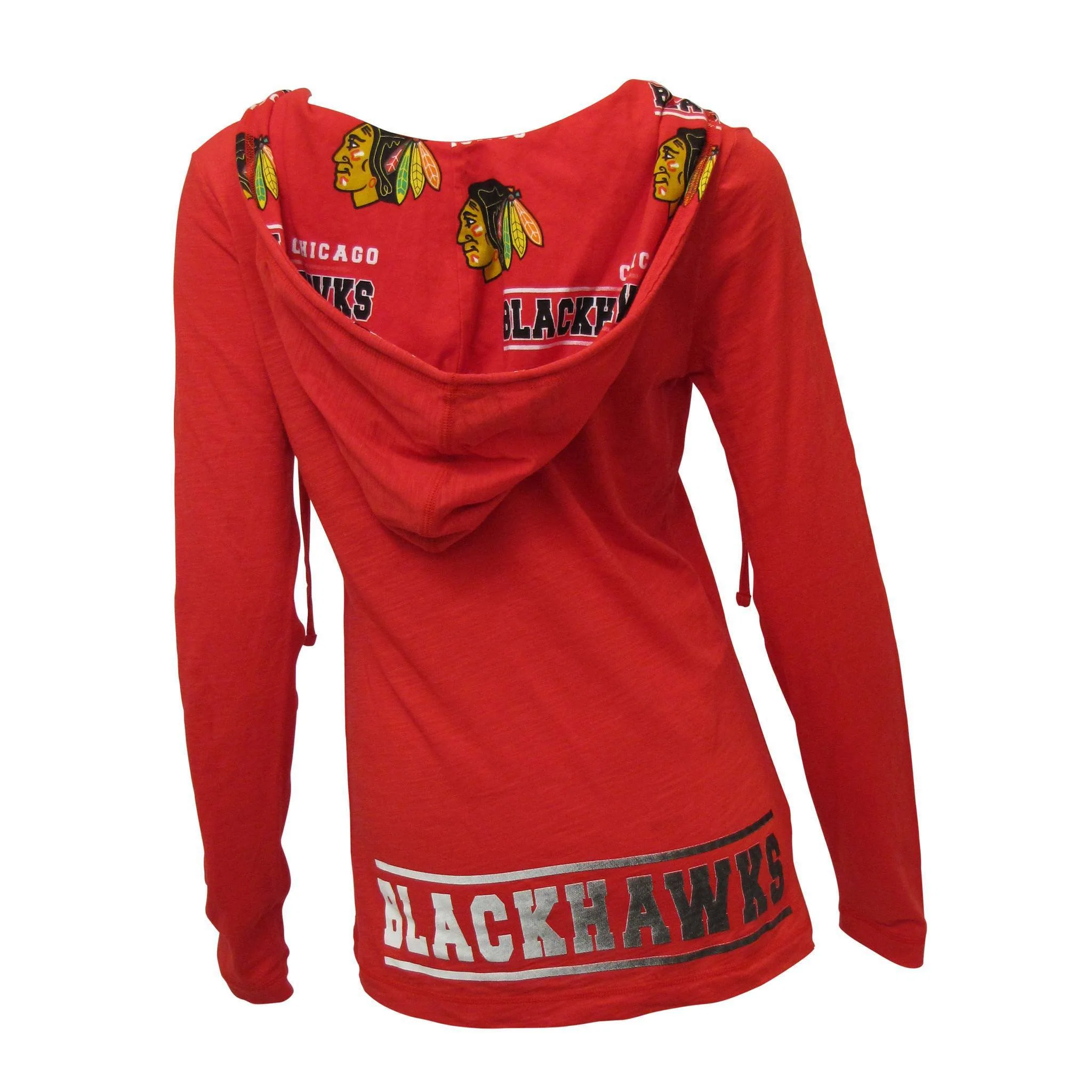Women's Chicago Blackhawks Fusion Hooded Knit Top