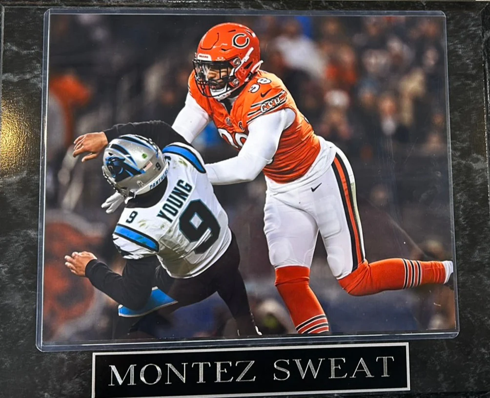 Chicago Bears Montez Sweat Photo Plaque
