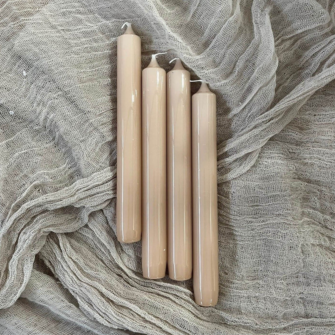 Stabkerzen „Hochglanz“ (4 Stück, 2,1 cm x 19 cm)