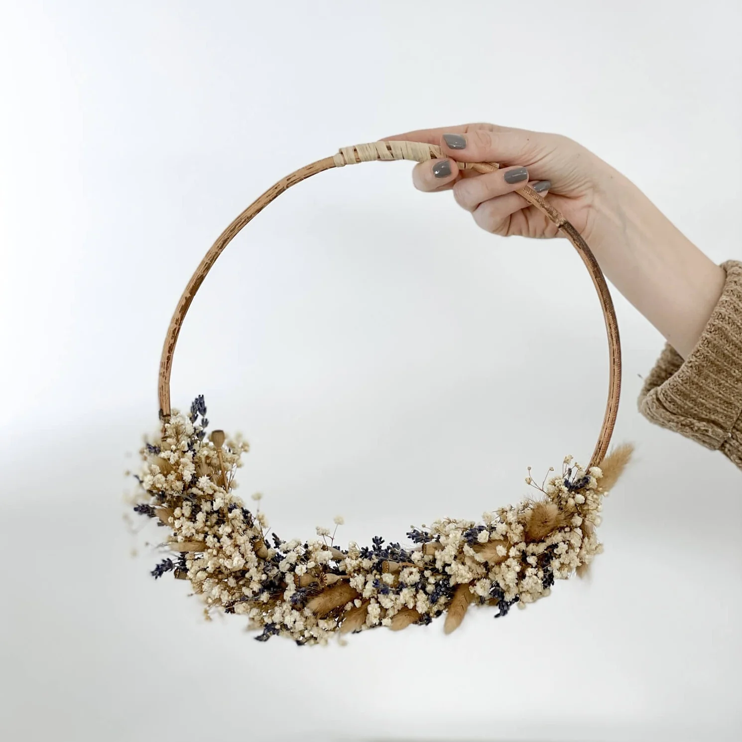 Trockenblumenkranz Lavendel