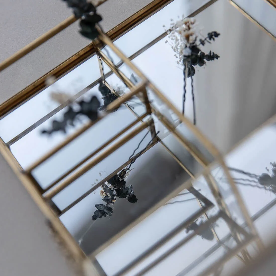 Haarnadel Trockenblumen Bohemian