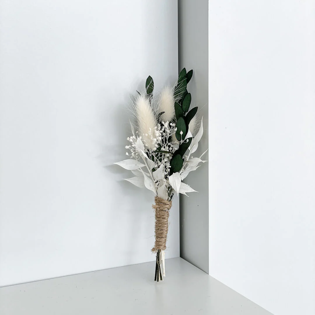 Anstecker Trockenblumen Eukalyptus Bräutigam I Trauzeuge