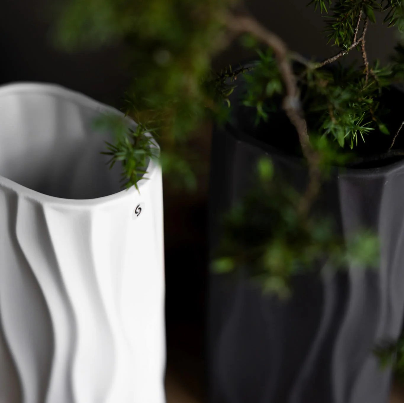 Vase Enviken- extravagante, ovale Vase in optimaler Größe