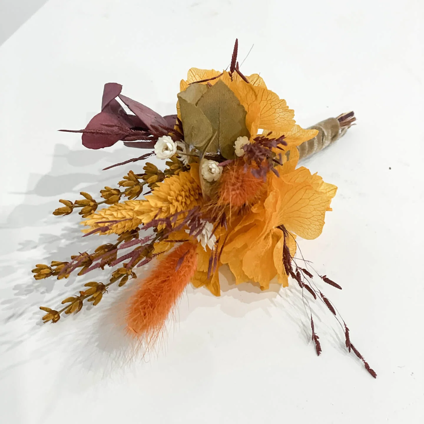 Indian Summer: Anstecker Bräutigam I Trauzeuge I Trockenblumen