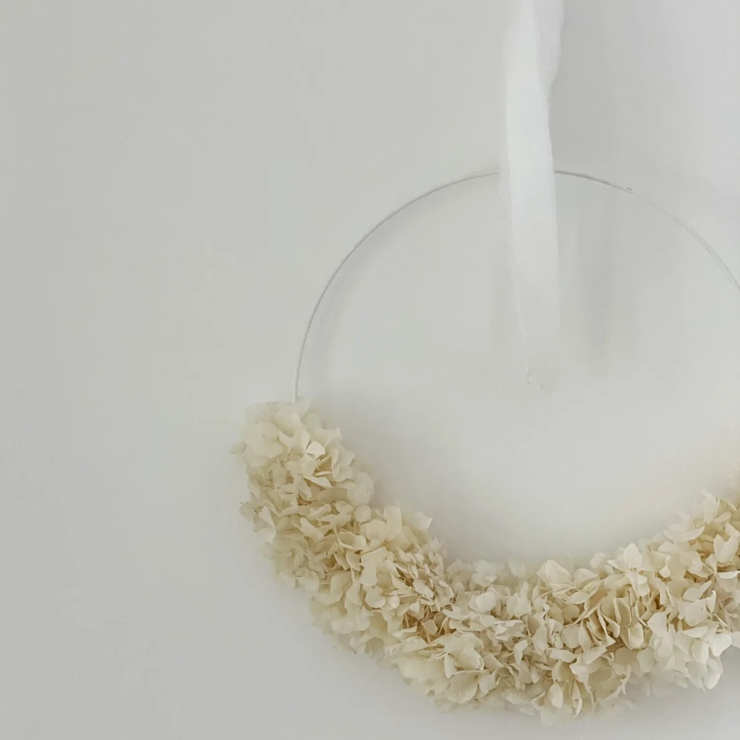 Natürliche Schönheit: Konservierter Hortensienkranz als Ganzjahres-Deko