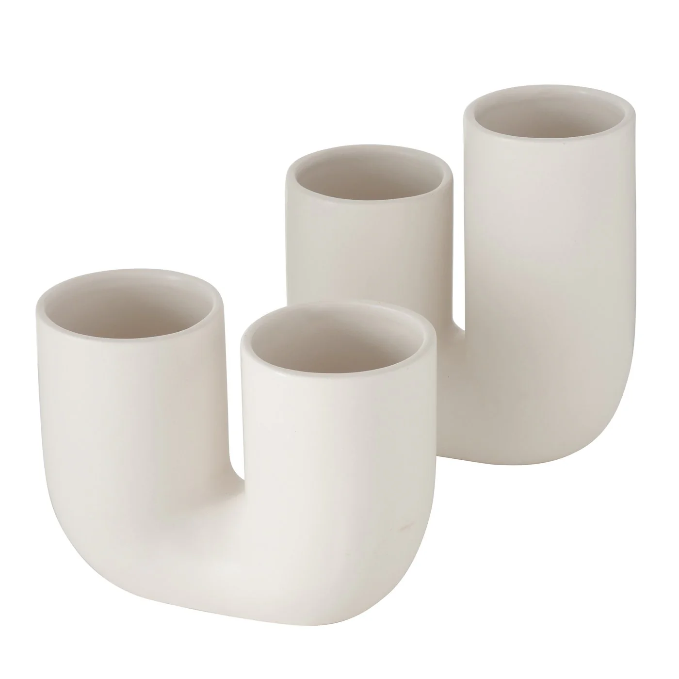 Vasen Filiko 2er Set | weiß