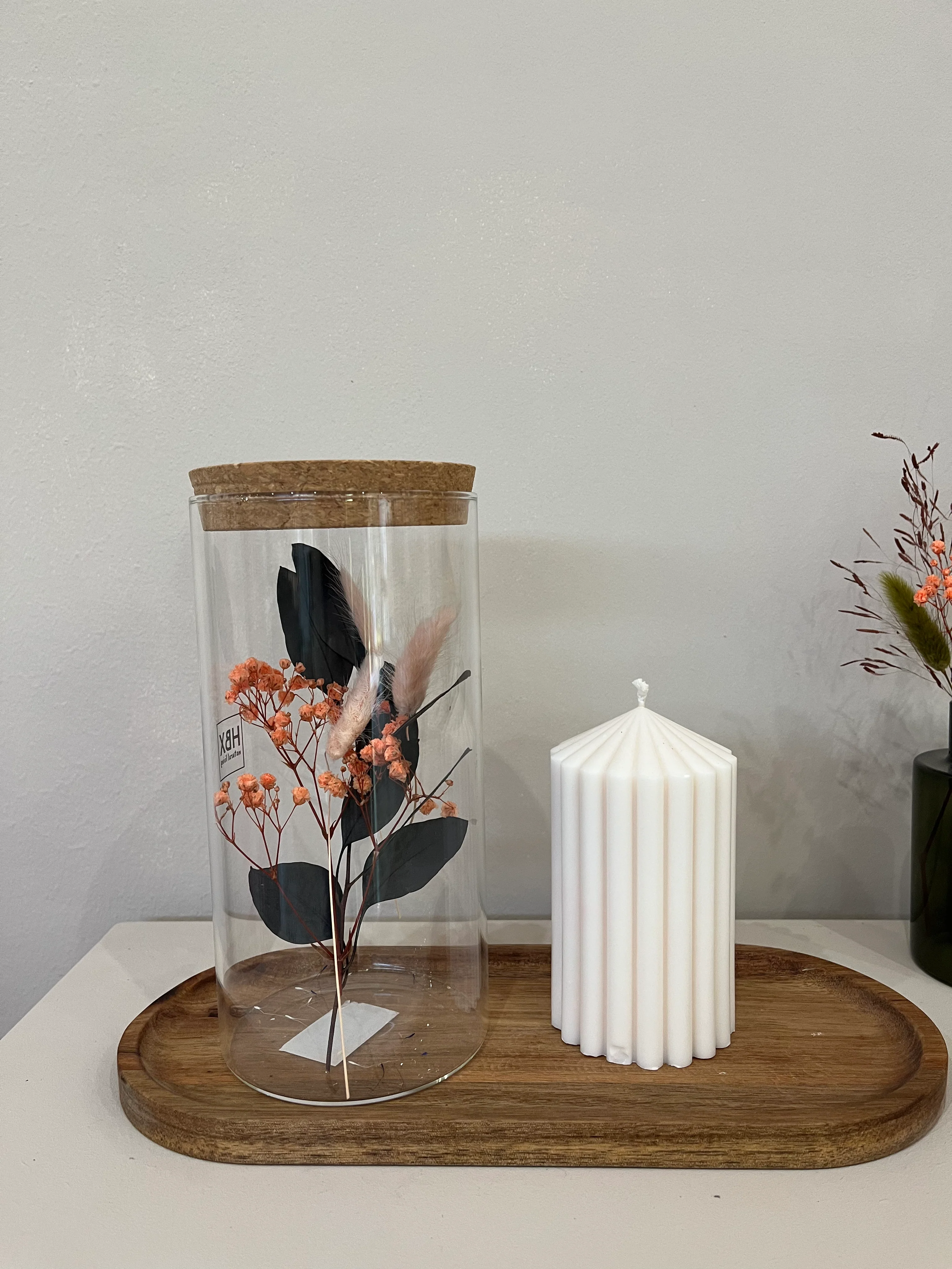 Vorratsglas Flower für Trockenblumen