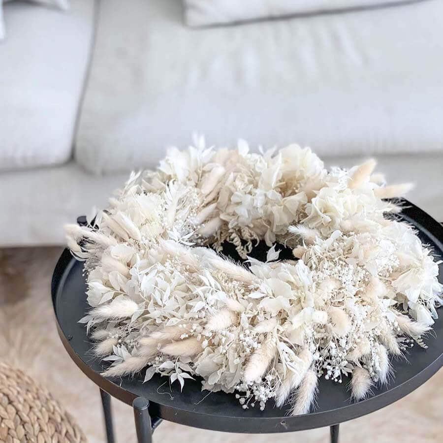 Adventskranz Trockenblumen 