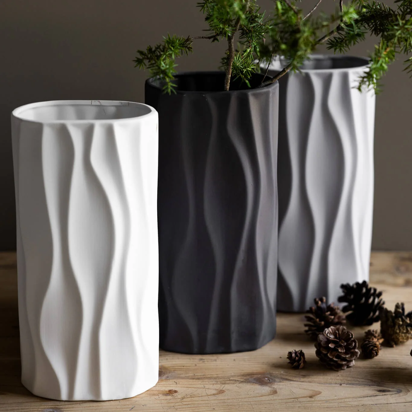 Vase Enviken- extravagante, ovale Vase in optimaler Größe