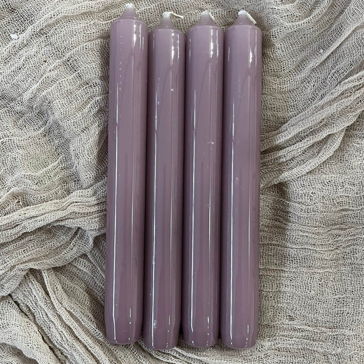 Stabkerzen „Hochglanz“ (4 Stück, 2,1 cm x 19 cm)