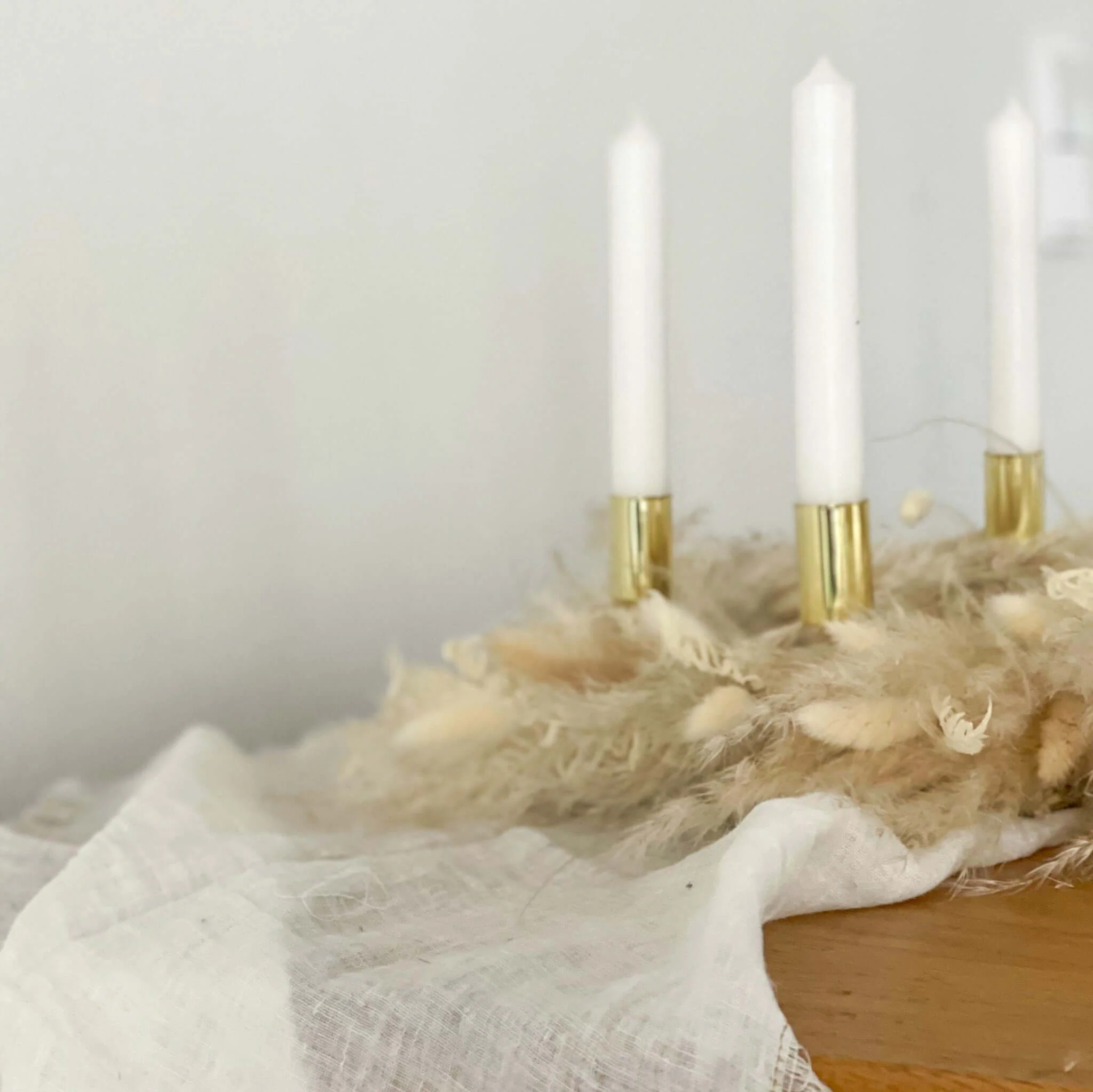 Adventskranz Trockenblumen 