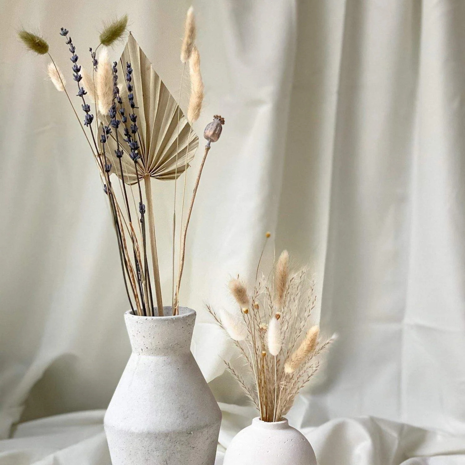 Trockenblumenstrauß Palmwedel