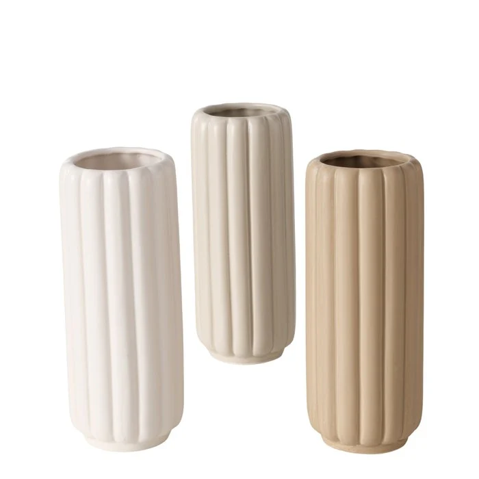 Vase Ohyo mit Rillen