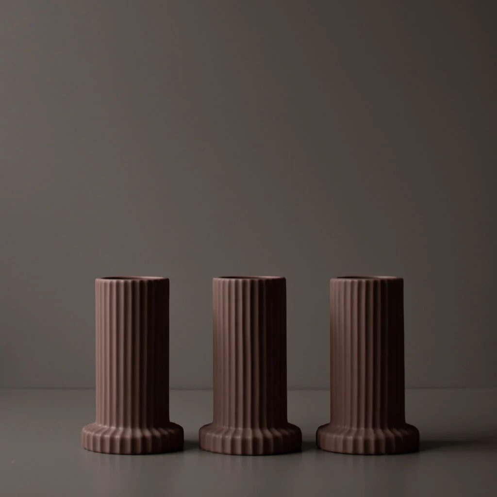 dbkd Vase Stripe Säule mit Rillen