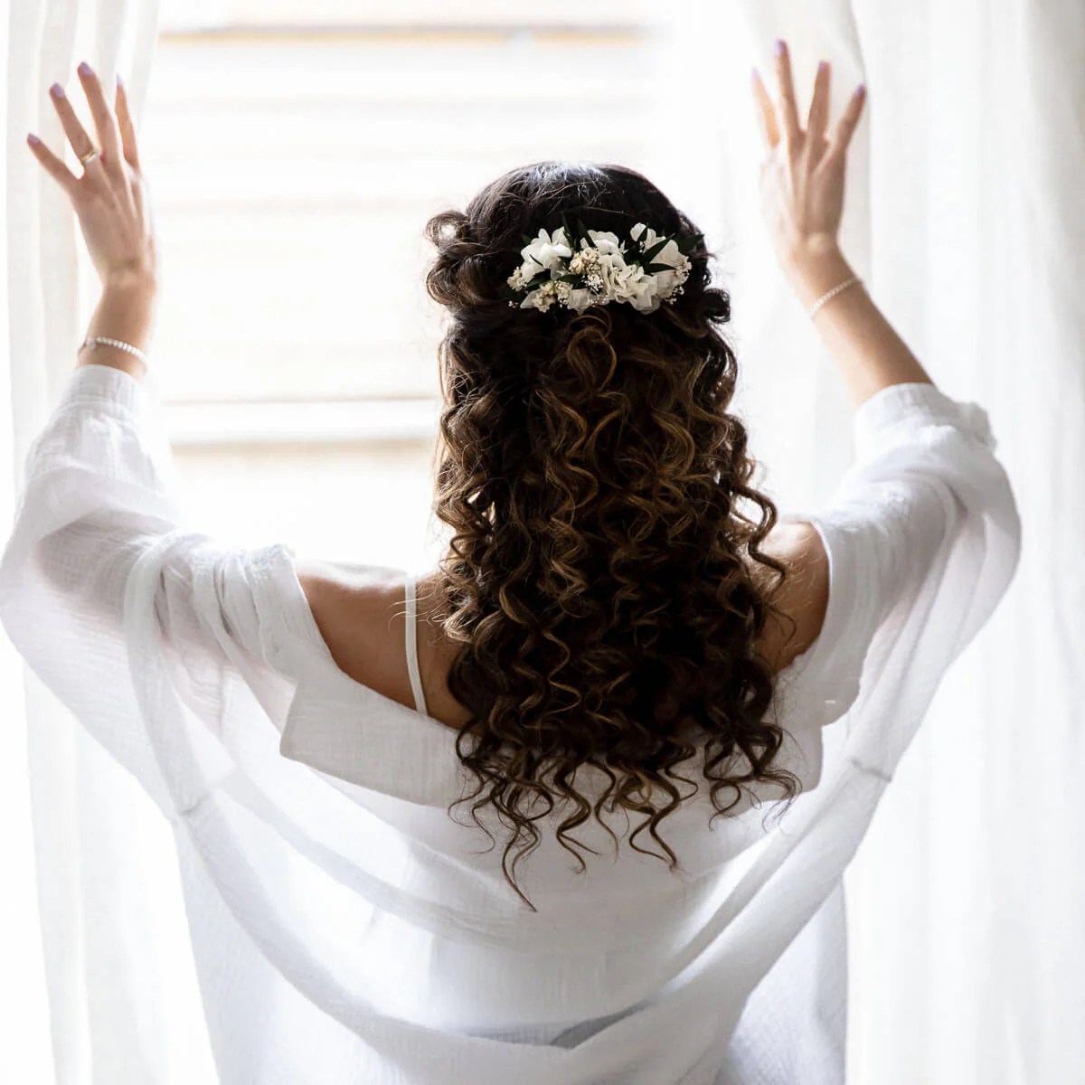 Haarkamm Trockenblumen Eukalyptus