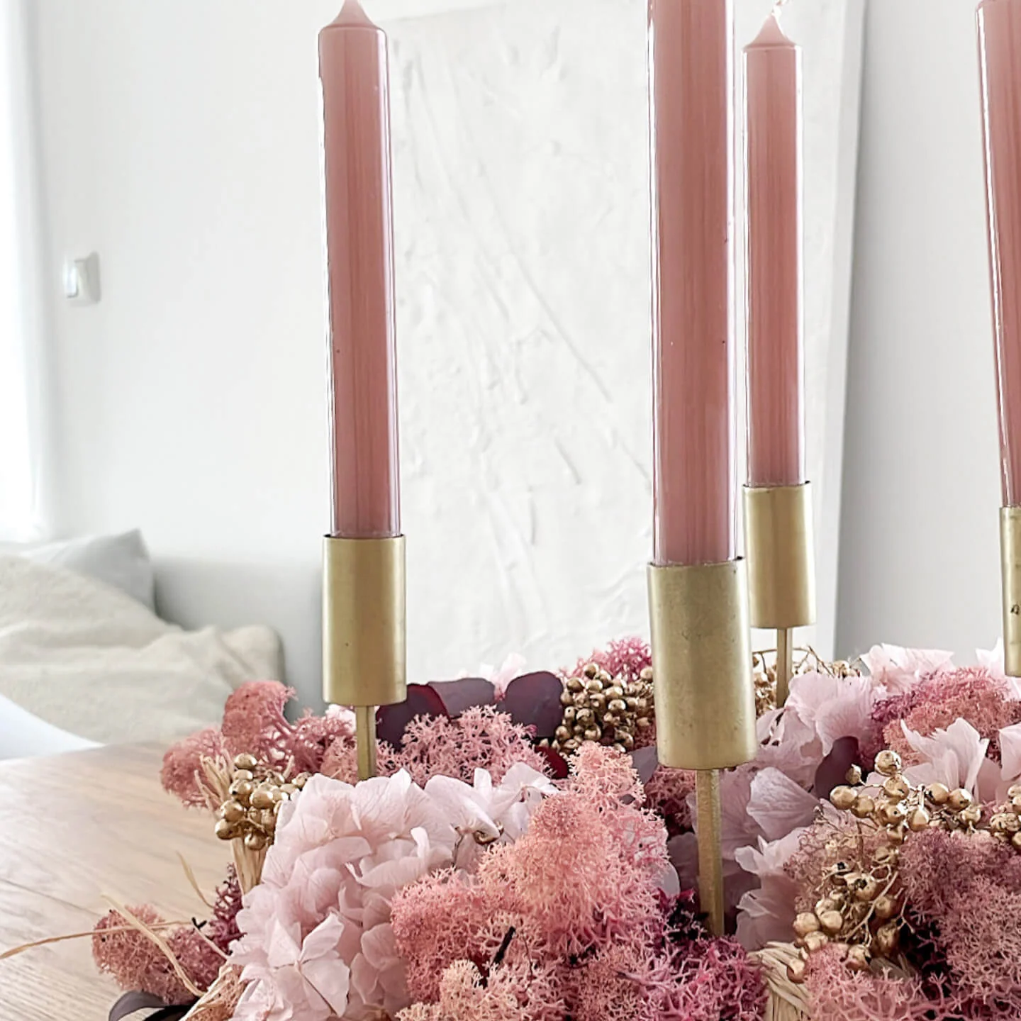 Adventskranz Trockenblumen Signature