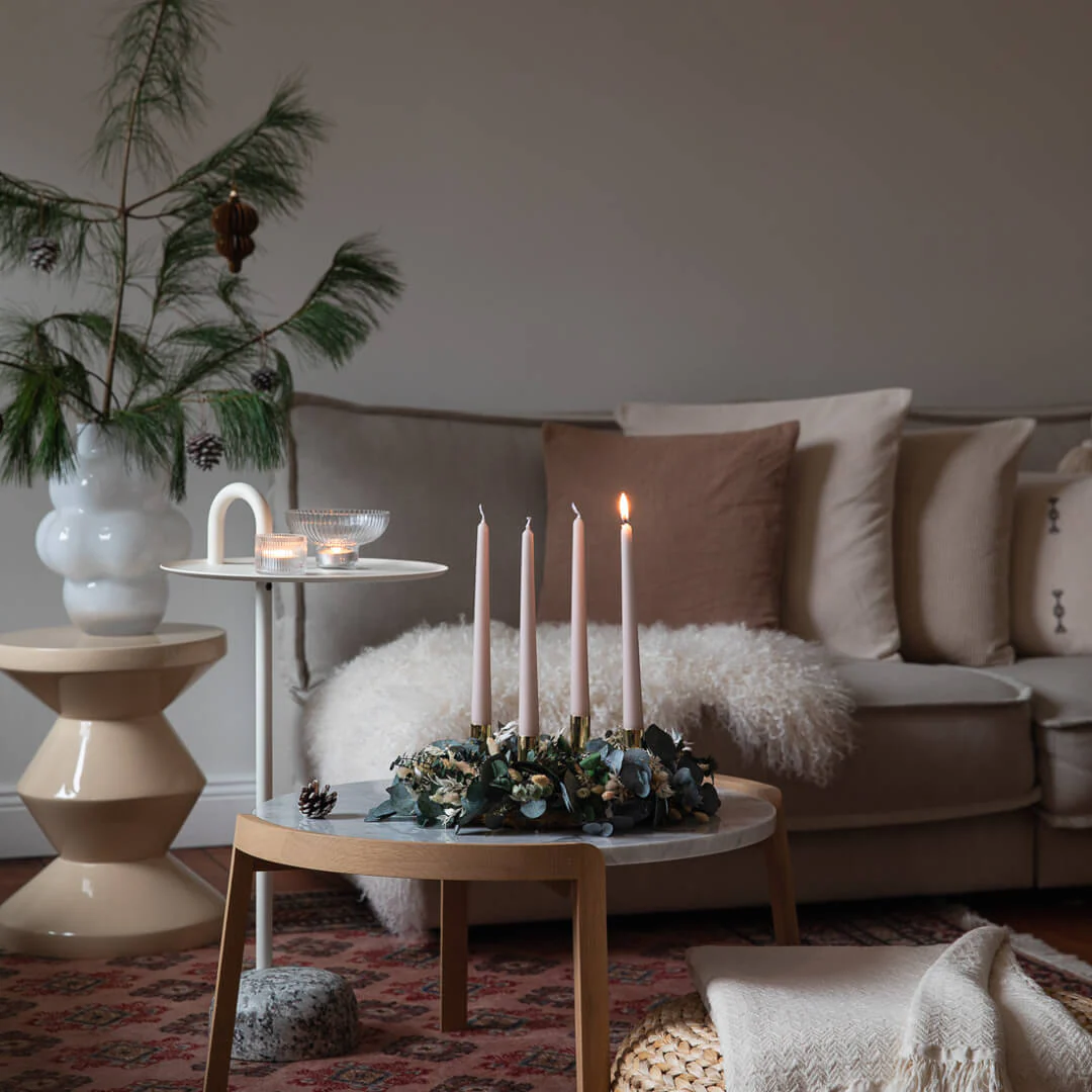 Adventskranz Trockenblumen 