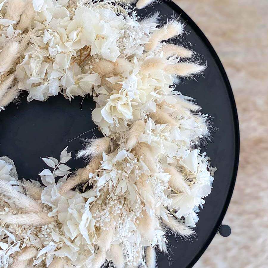 Adventskranz Trockenblumen 