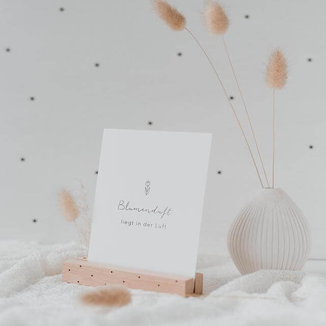 2x Trockenblumenständer gepunktet inkl. Trockenblumen