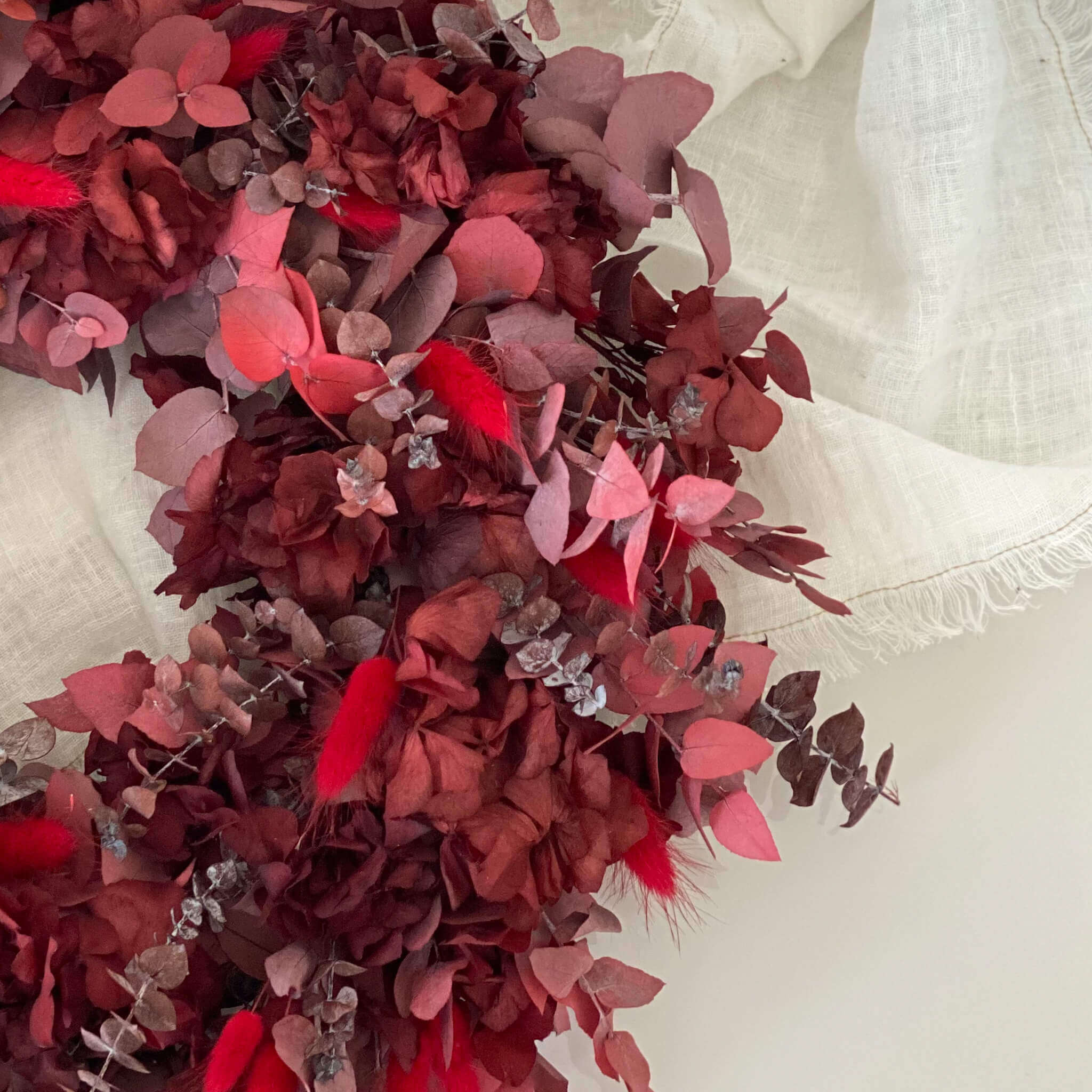 Adventskranz Trockenblumen 