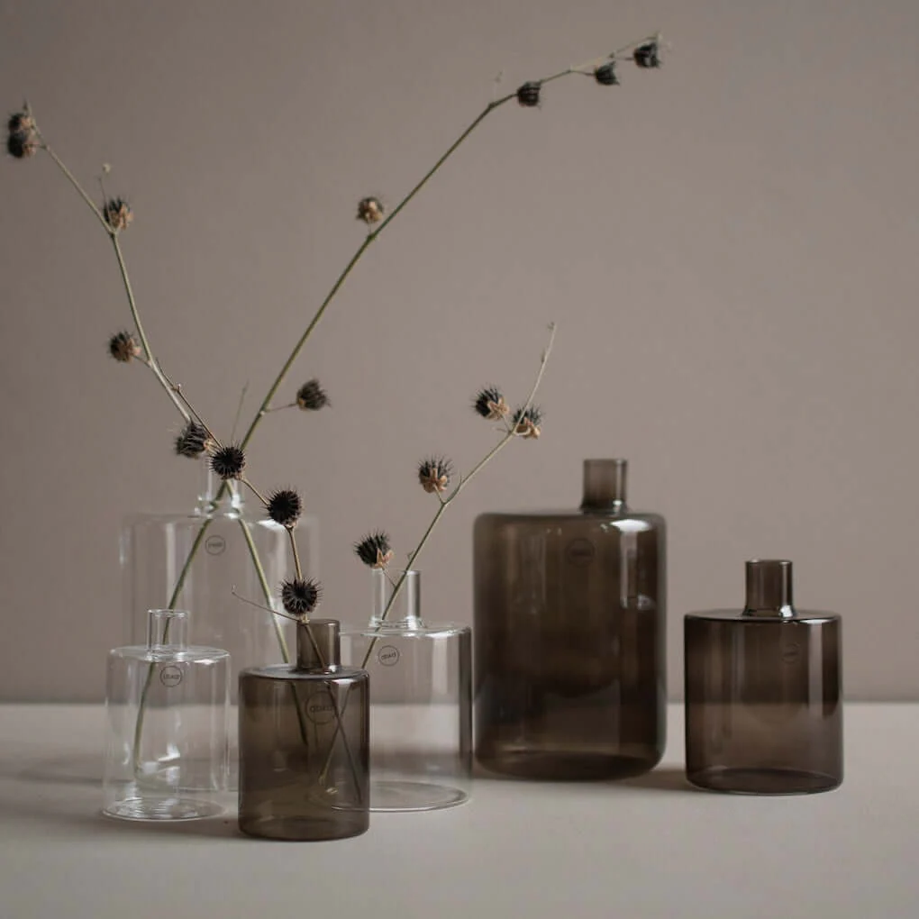 dbkd Pipe Vase Glas - die perfekte Vase für kleine Sträuße
