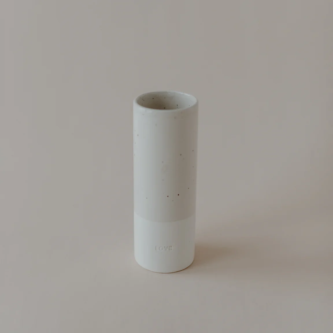 Eulenschnitt Steingut-Vase in 