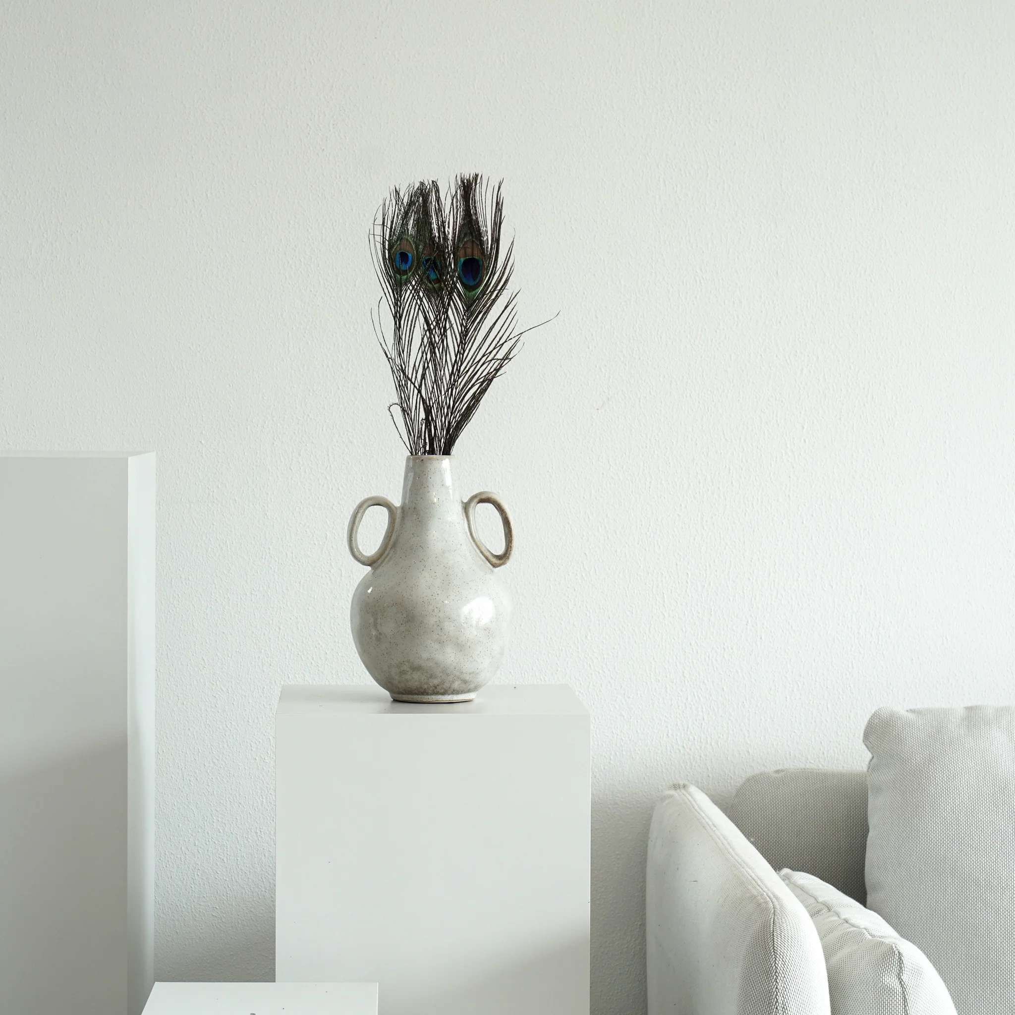 Pfauenfeder 3 Stiele