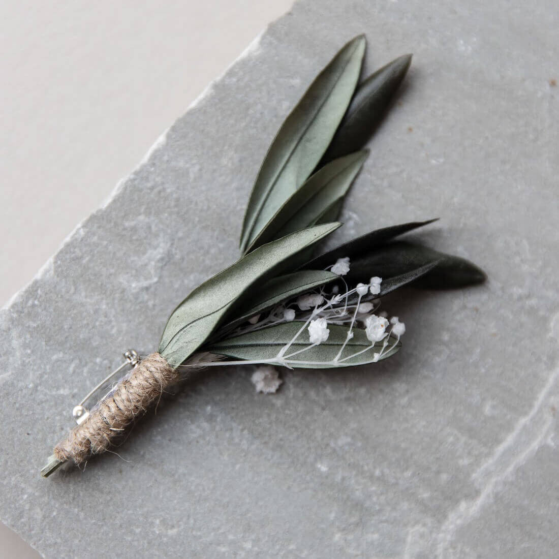 Anstecker Bräutigam Olive