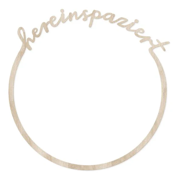 Eulenschnitt Holzkranz 