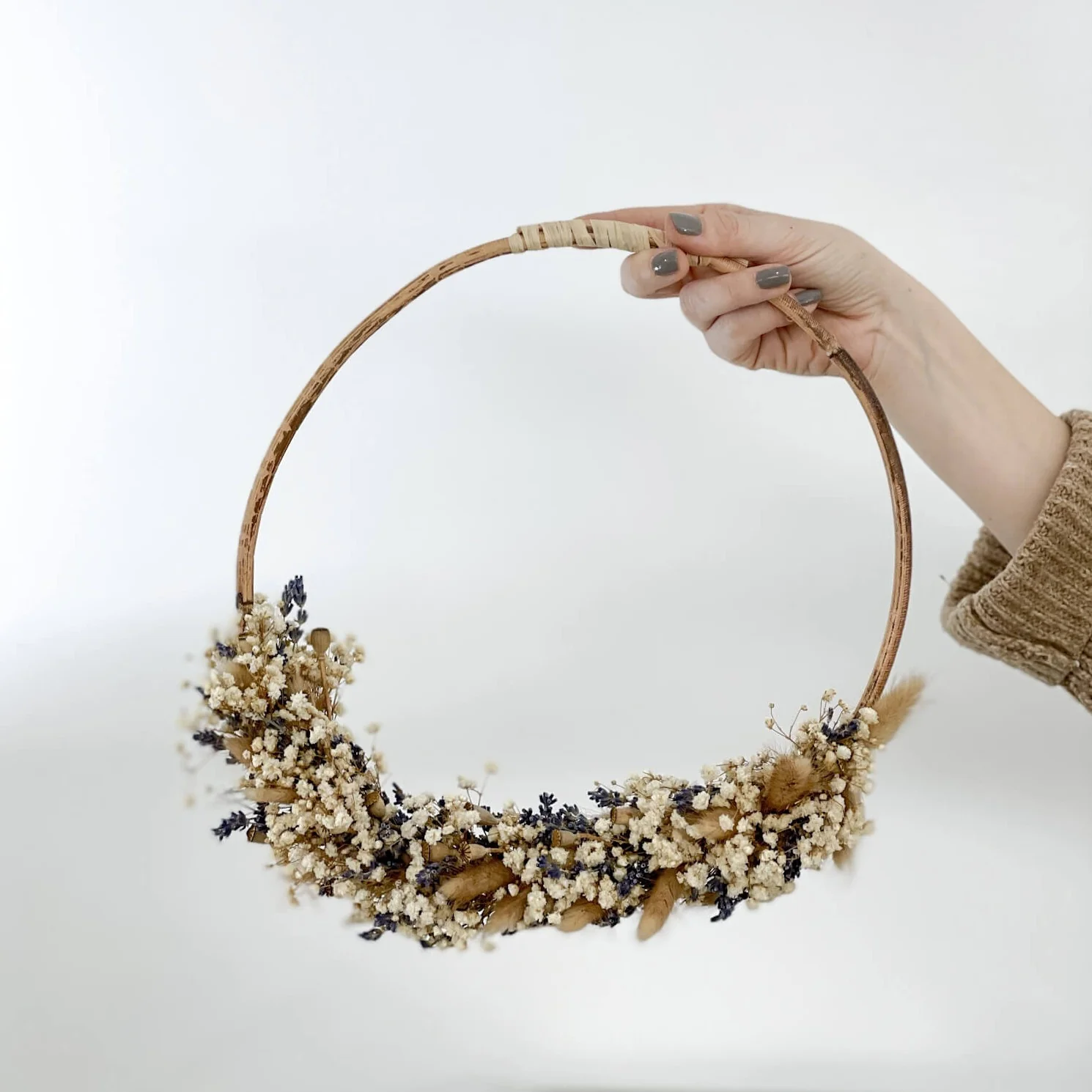 Trockenblumenkranz Lavendel