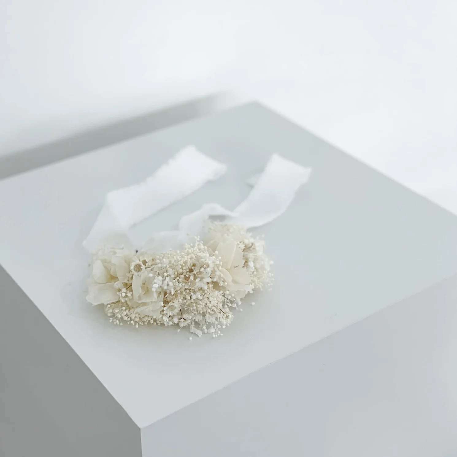 Armband Trockenblumen Schleierkraut Hortensie