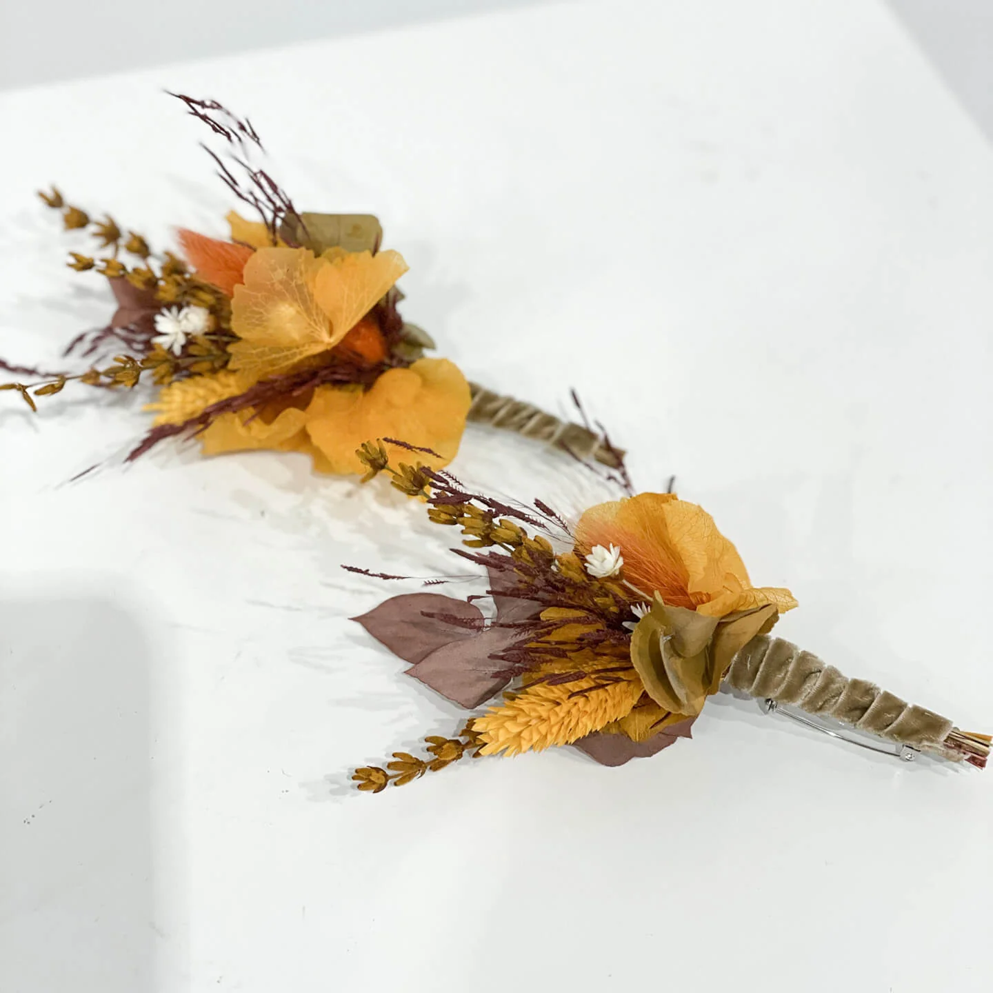 Indian Summer: Anstecker Bräutigam I Trauzeuge I Trockenblumen