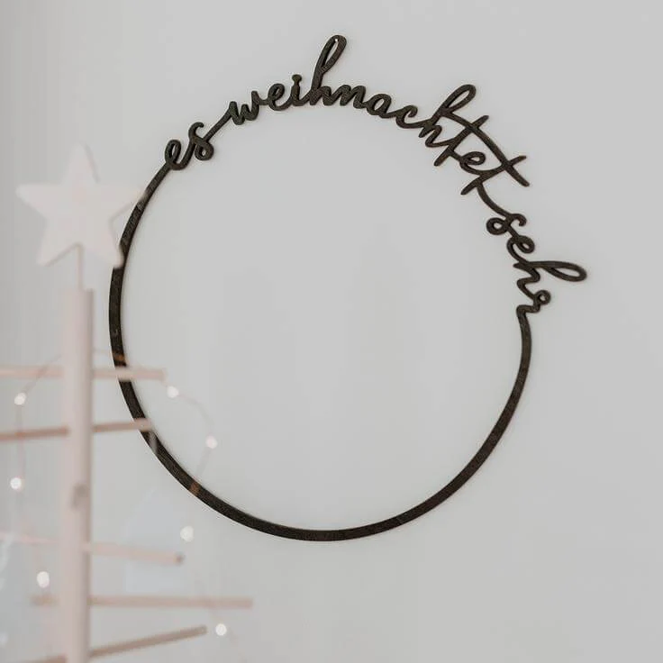 Eulenschnitt Holzkranz 