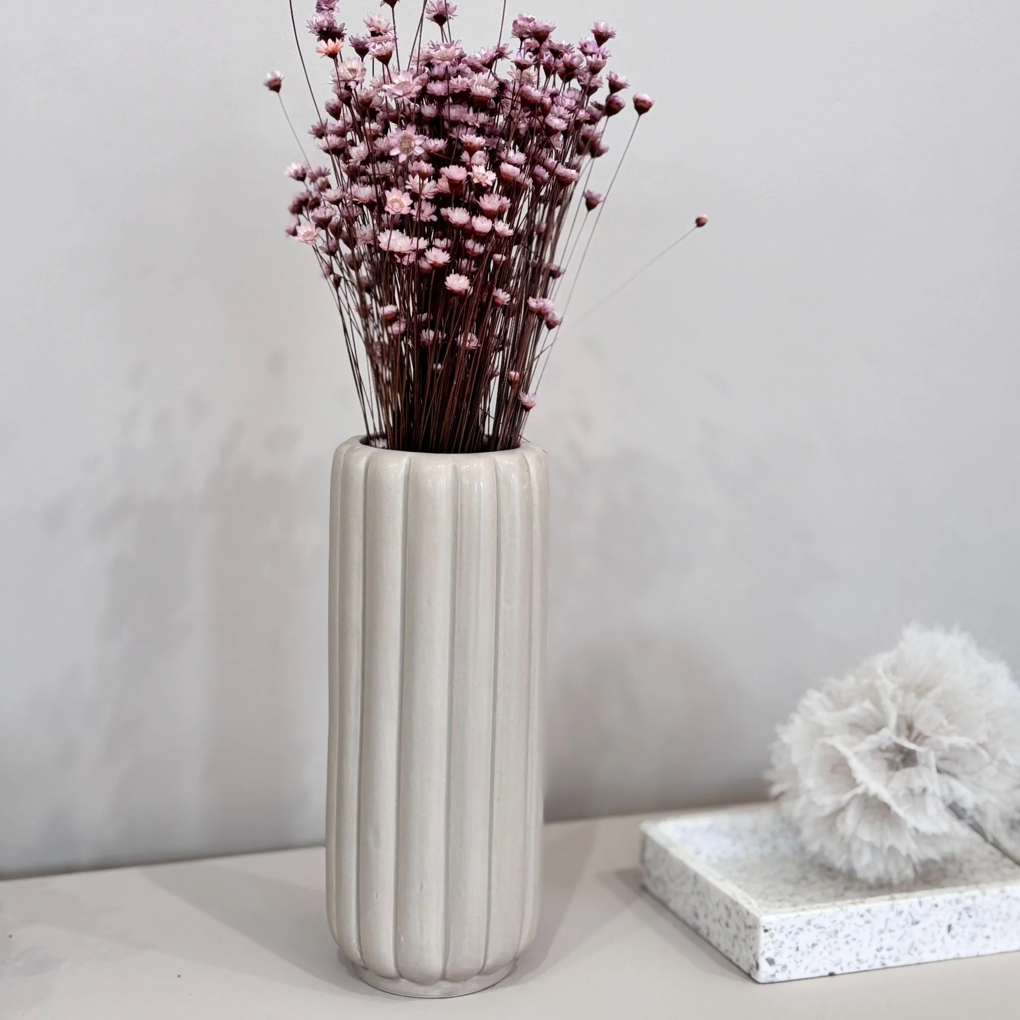 Vase Ohyo mit Rillen