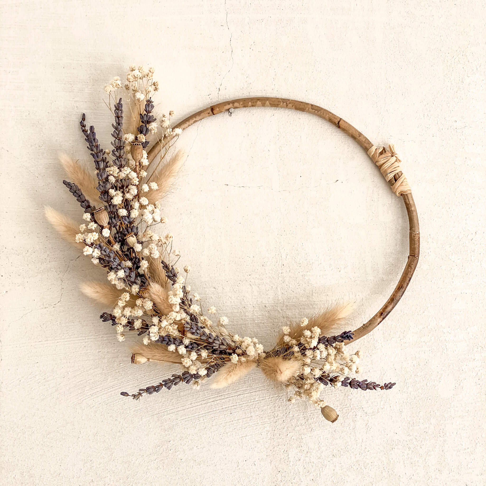 Trockenblumenkranz Lavendel