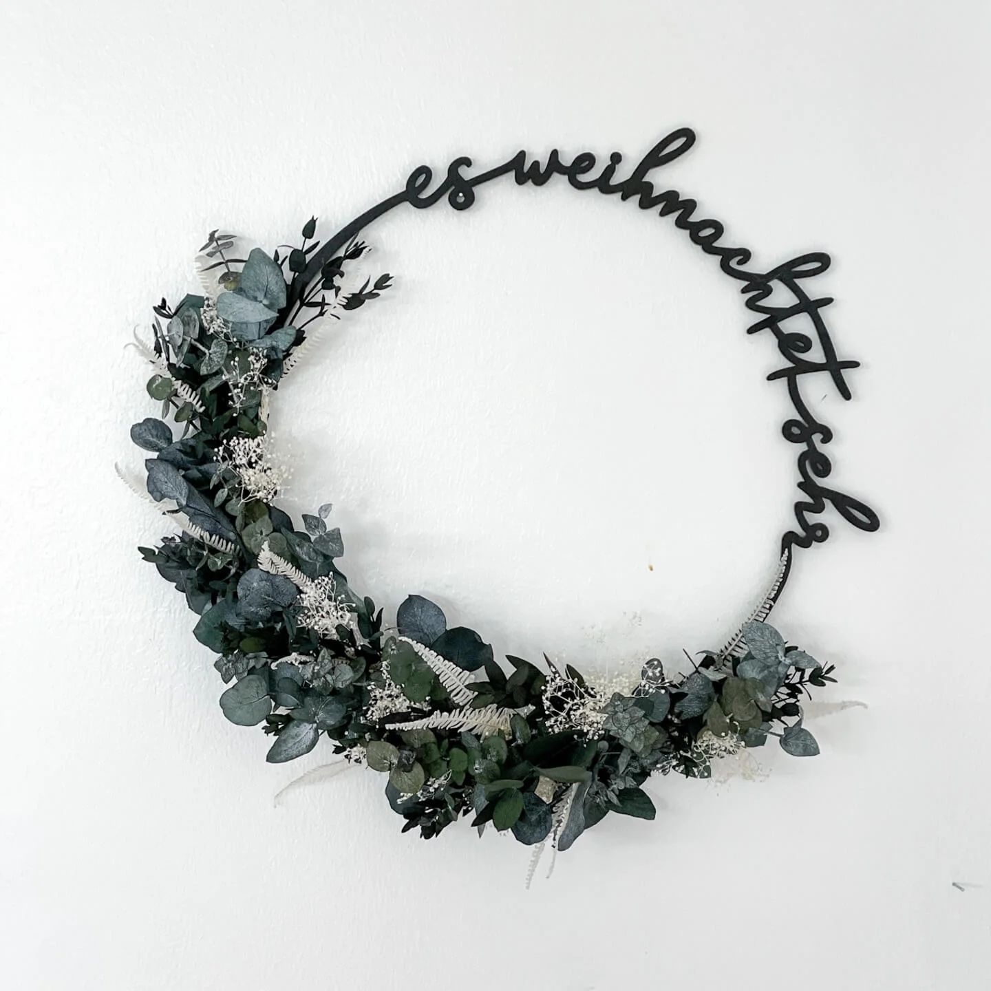 Eulenschnitt Holzkranz 