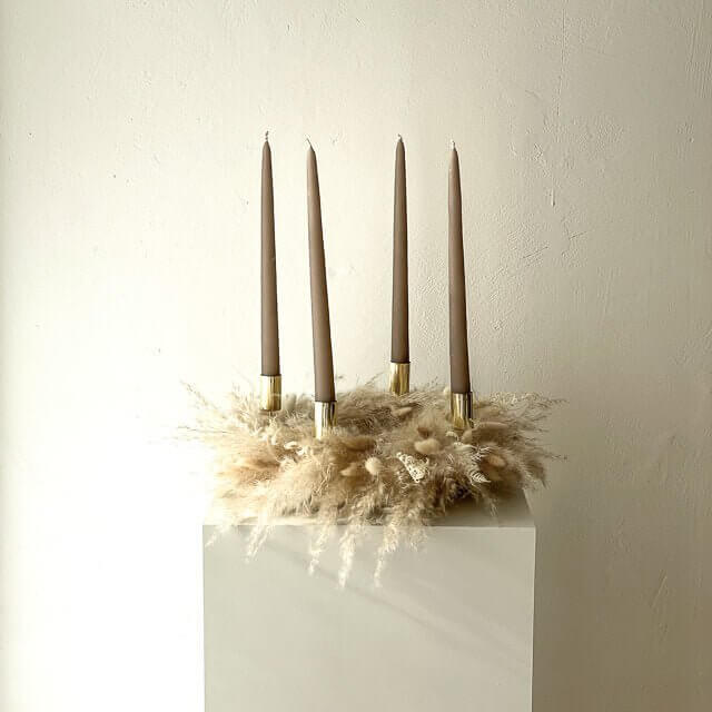 Adventskranz Trockenblumen 