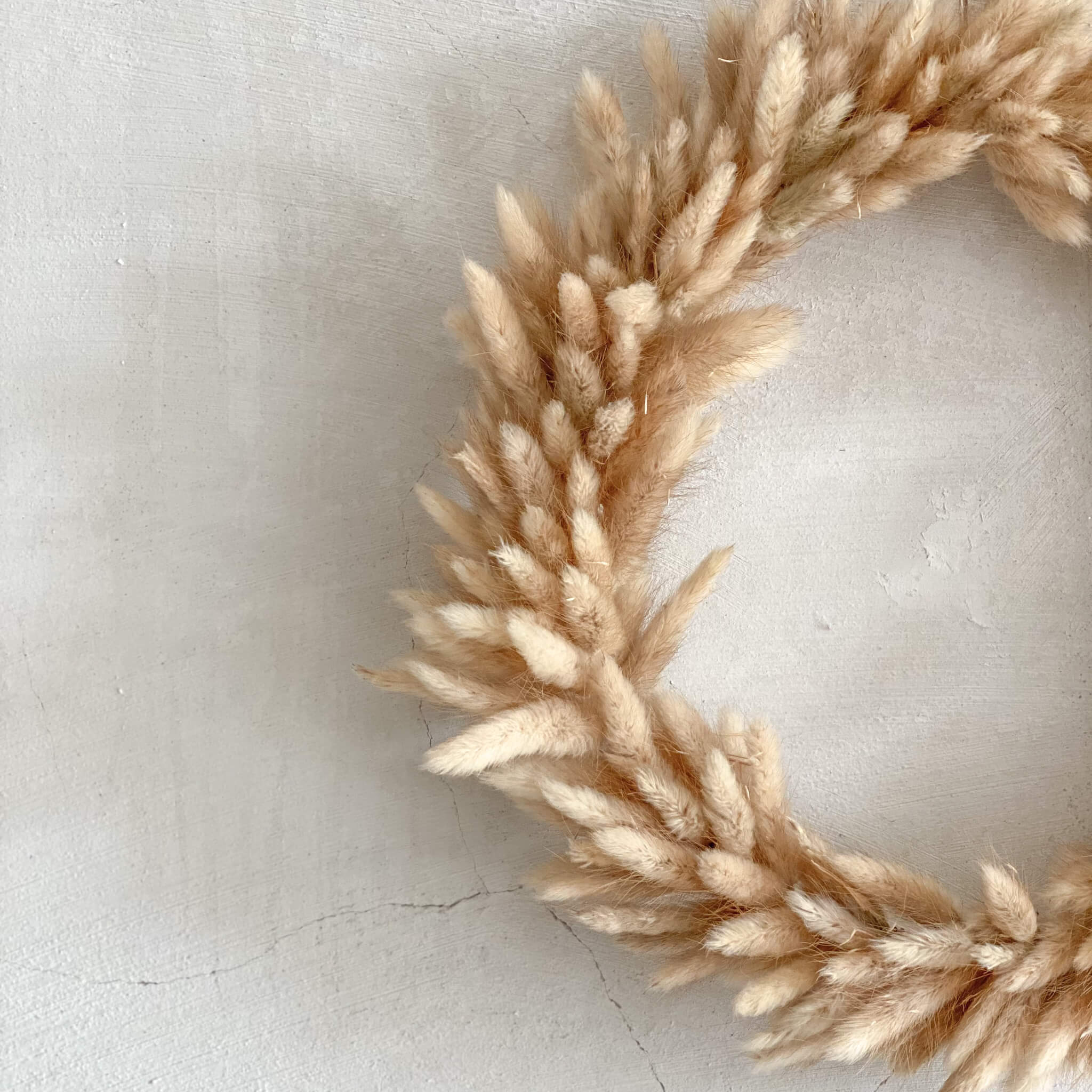 DIY Trockenblumenkranz Lagurus Erntedank