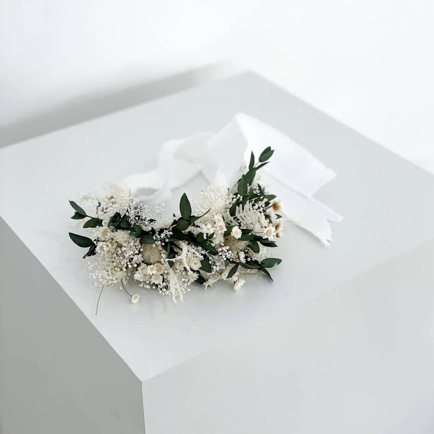 Armband Trockenblumen Eukalyptus