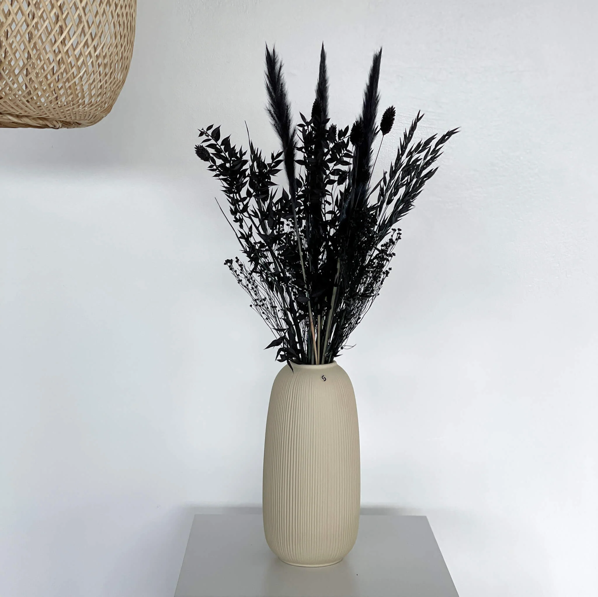 Trockenblumenstrauß Schwarz