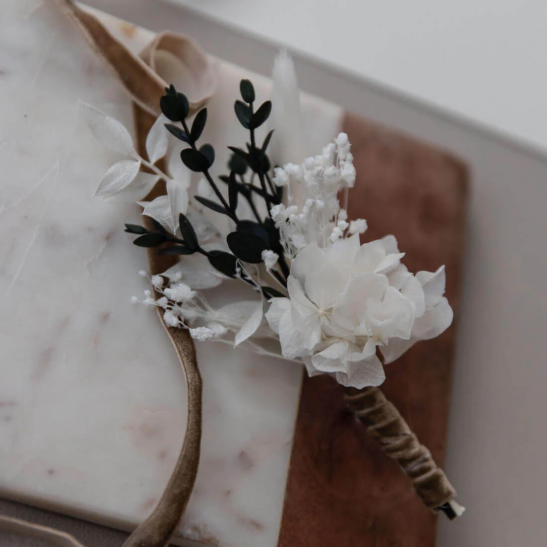 Anstecker Trockenblumen Eukalyptus Bräutigam I Trauzeuge