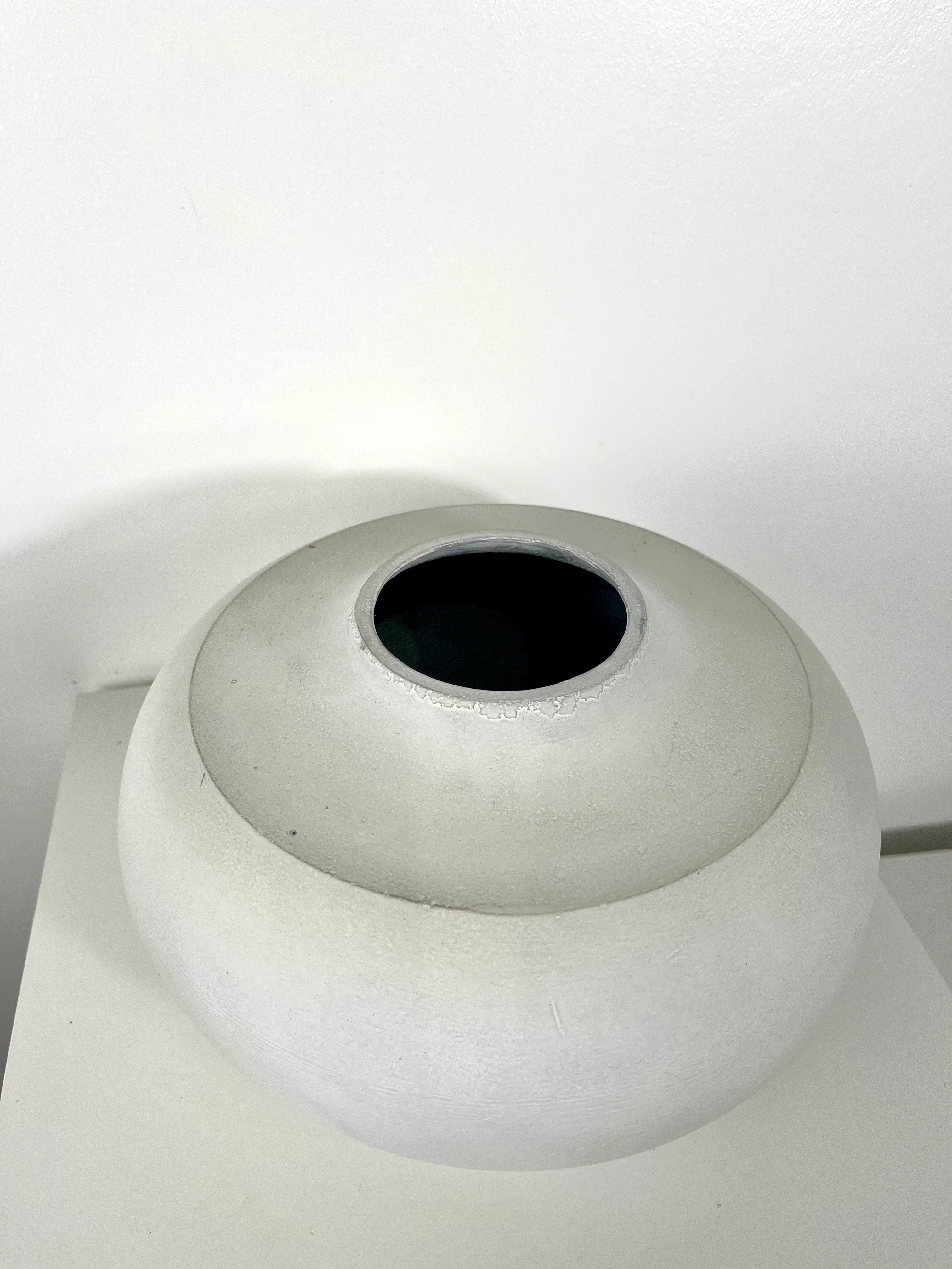 Vase Nieva large - hellgrau / beige