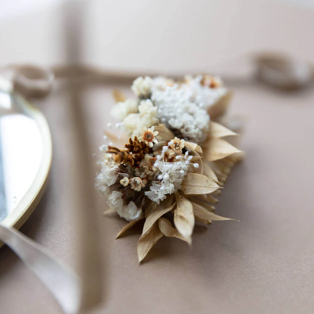 Haarkamm apricot Lavendel