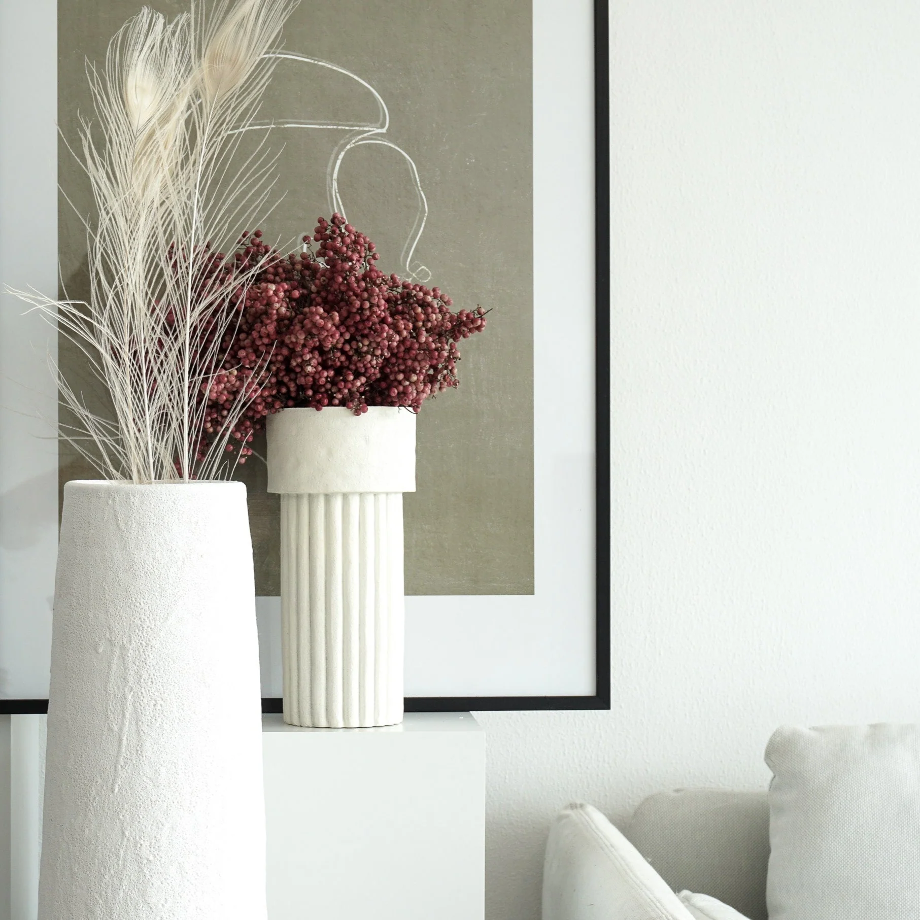 Pfauenfeder 3 Stiele