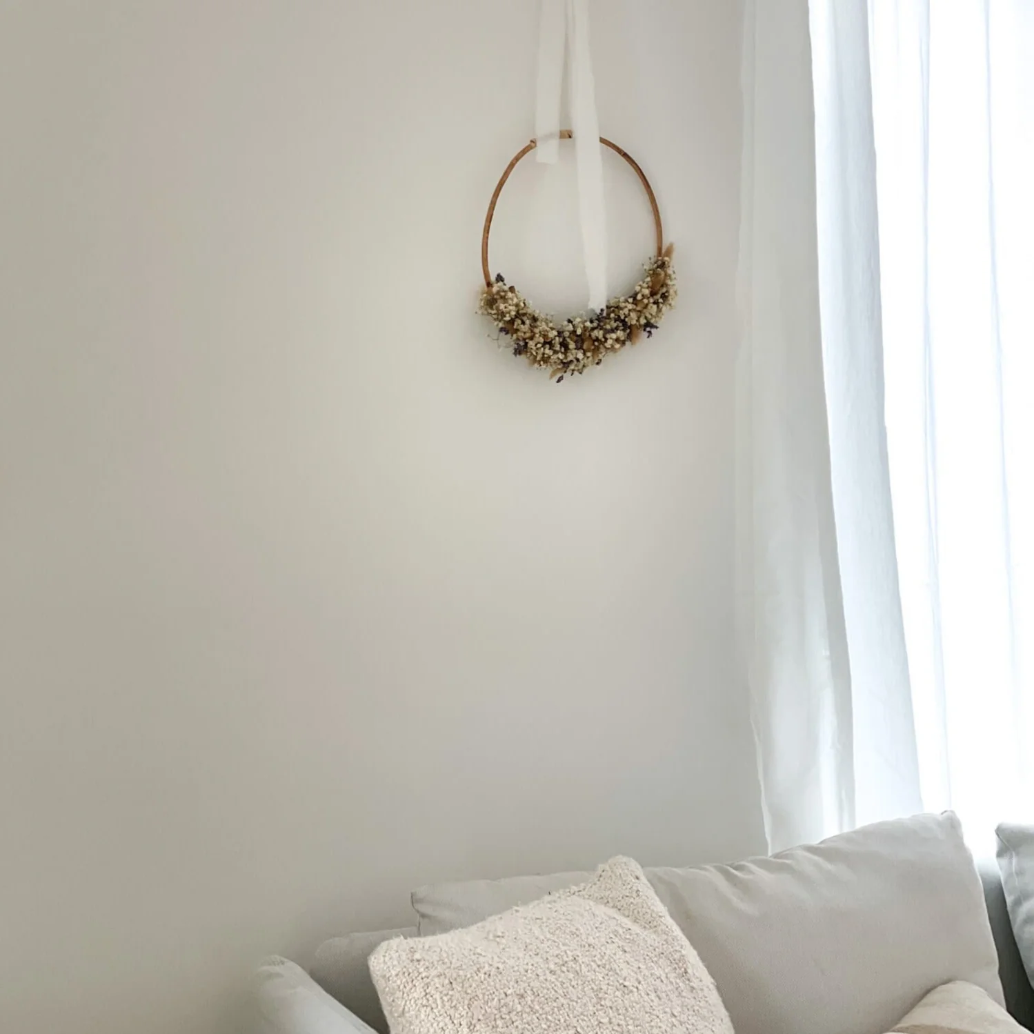 Trockenblumenkranz Lavendel